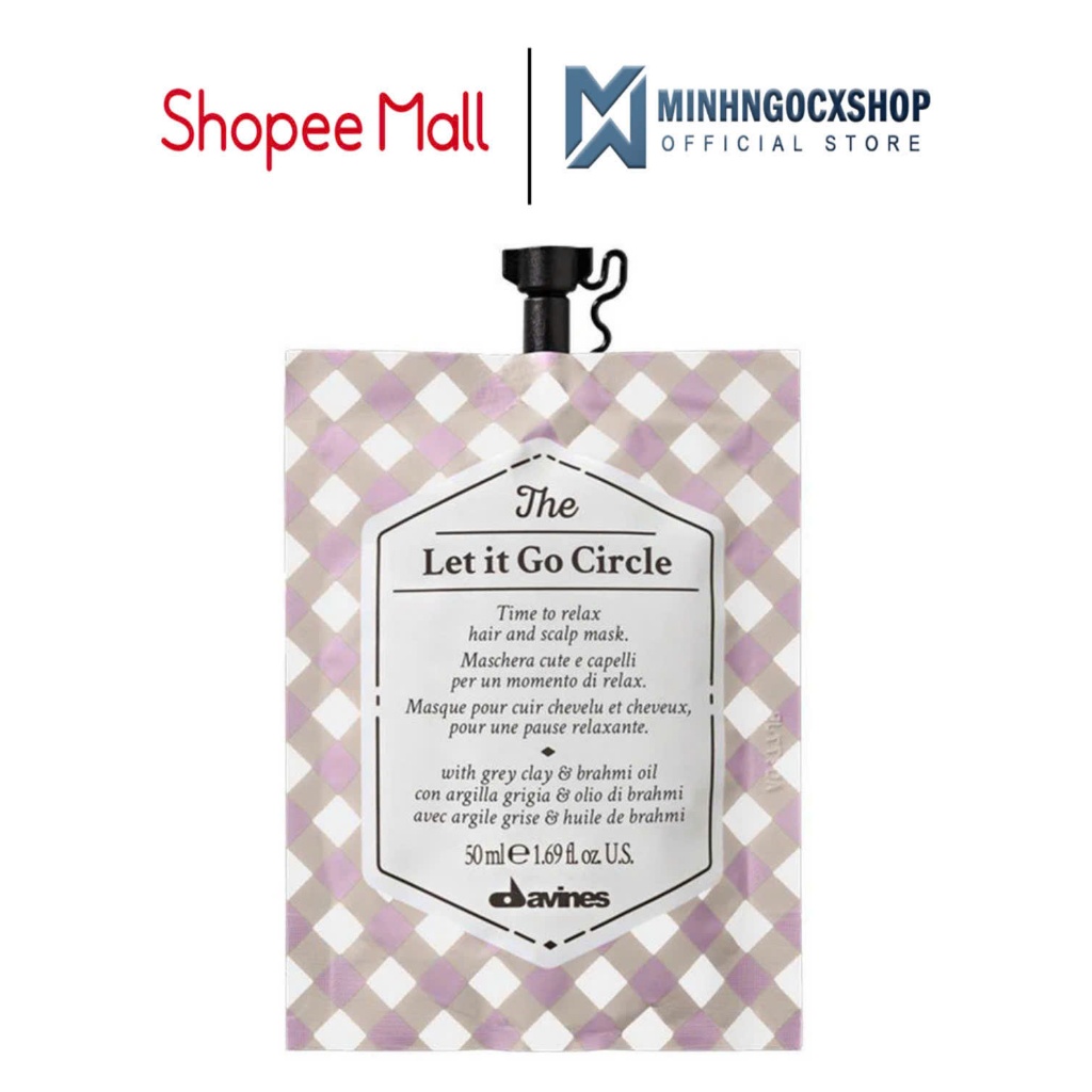 Mặt nạ tóc dưỡng ẩm và mềm mượt DAVINES The Let It Go Circle 50ML