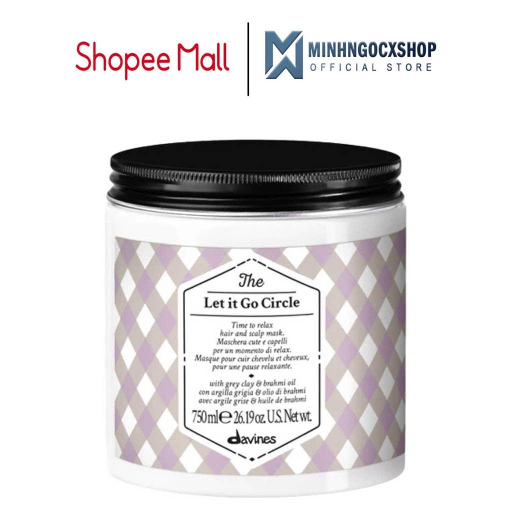 Mặt nạ tóc dưỡng ẩm và mềm mượt DAVINES The Let It Go Circle 750ML