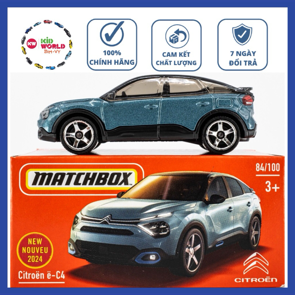 Xe mô hình Matchbox Box Citroen e-C4 84/100.