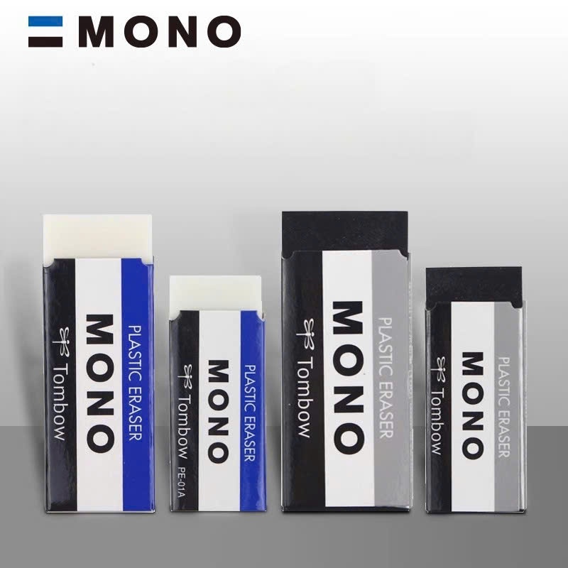 HCKT [THANH LONG] - Gôm Tẩy TOMBOW Mono Siêu Sạch Đen & Trắng / Tombow Mono Plastic Eraser