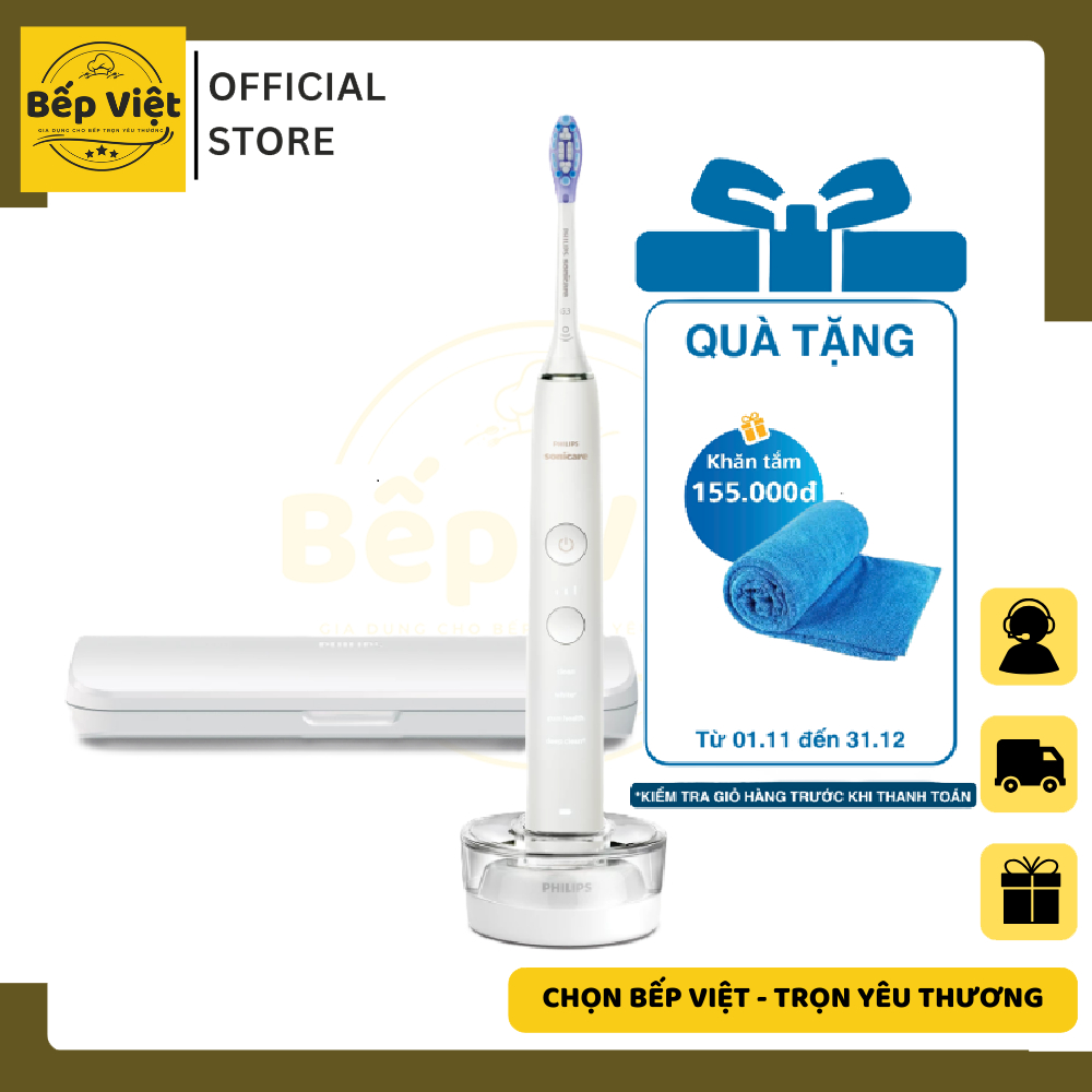 Bàn chải điện cao cấp Philips HX9911/73 - HX9911/74 - HX9914/75 - HX9914/76 - Làm sạch sâu hơn - Bảo