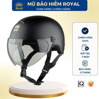 Mũ Bảo Hiểm Royal Có Kính M103K Chính Hãng Nam Nữ, Nón Bảo Hiểm Nửa Đầu Có Kính Bảo Hành 12 Tháng