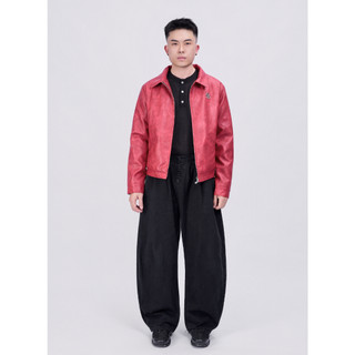 Áo Khoác Da STEVE URBANIA LEATHER JACKET Form Crop Đính Tag, Áo khoác varsity da cao cấp nhập khẩu - AK13