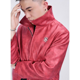 Áo Khoác Da STEVE URBANIA LEATHER JACKET Form Crop Đính Tag, Áo khoác varsity da cao cấp nhập khẩu - AK13