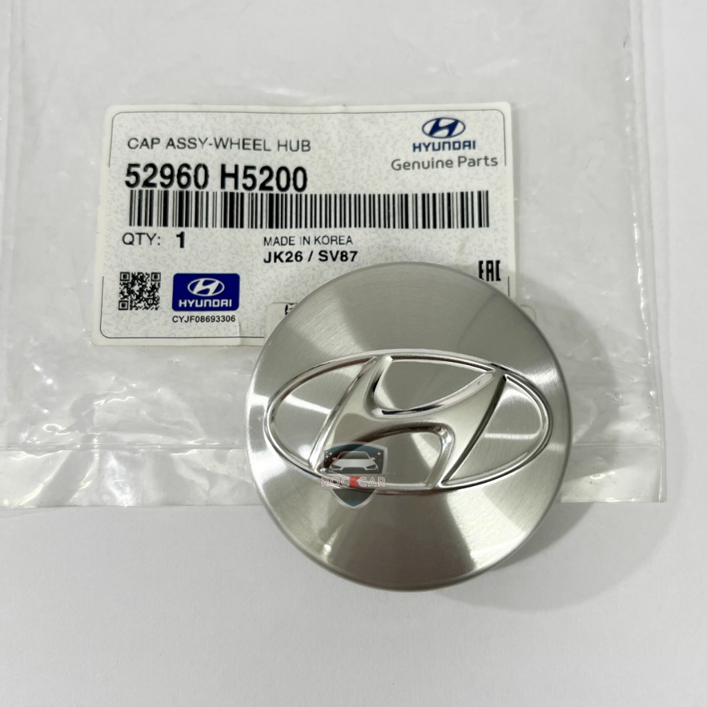 Logo ốp lazang Hyundai Accent 2018-2024, nhập khẩu chính hãng từ Hyundai Mobis Hàn Quốc
