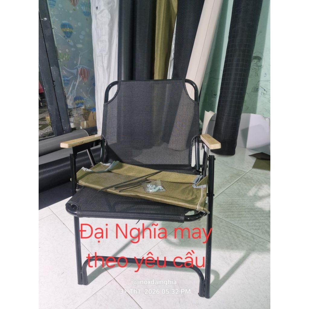 Áo mới cho ghế Camping sport, vải để thay cho ghế, may theo yêu cầu