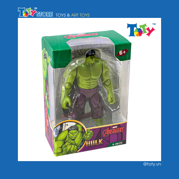 [CHÍNH HÃNG] Mô hình Marvel - Avengers - Hulk (4 Inch) - ZD Toys - ZC14