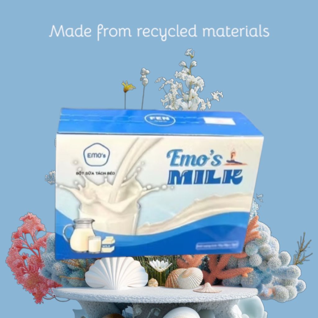 1 hộp sữa emo milk , có 7 gói nhỏ