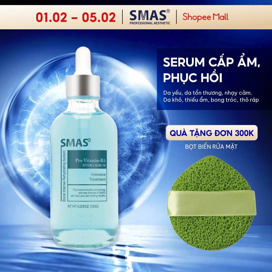 Serum B5 SMAS cấp ẩm, phục hồi da Pro Vitamin B5 Hydra Serum 120ml