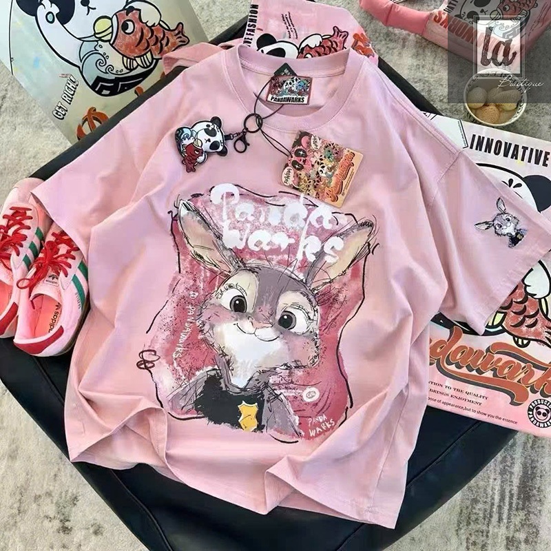 (ORDER) Áo thun in hoạt hình thỏ Judy bigsize 45kg - 90kg