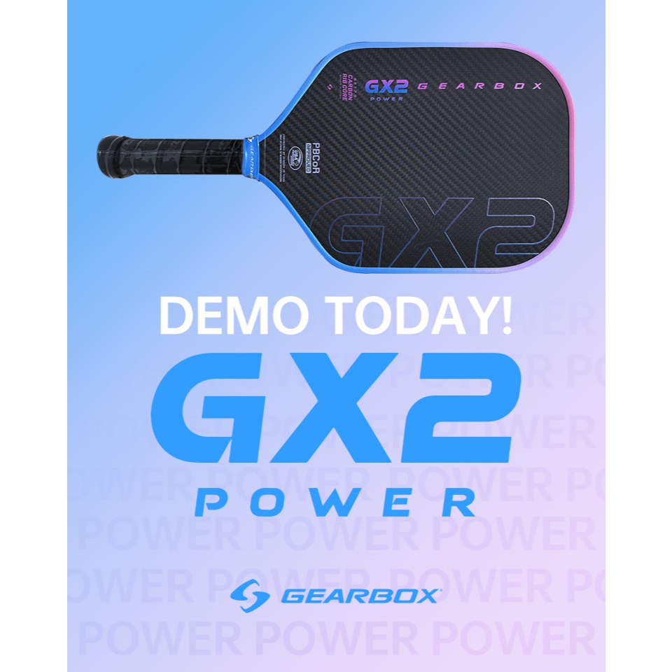 Vợt Pickleball Gearbox GX2 Power Hybrid Limited Edition Blue Pink