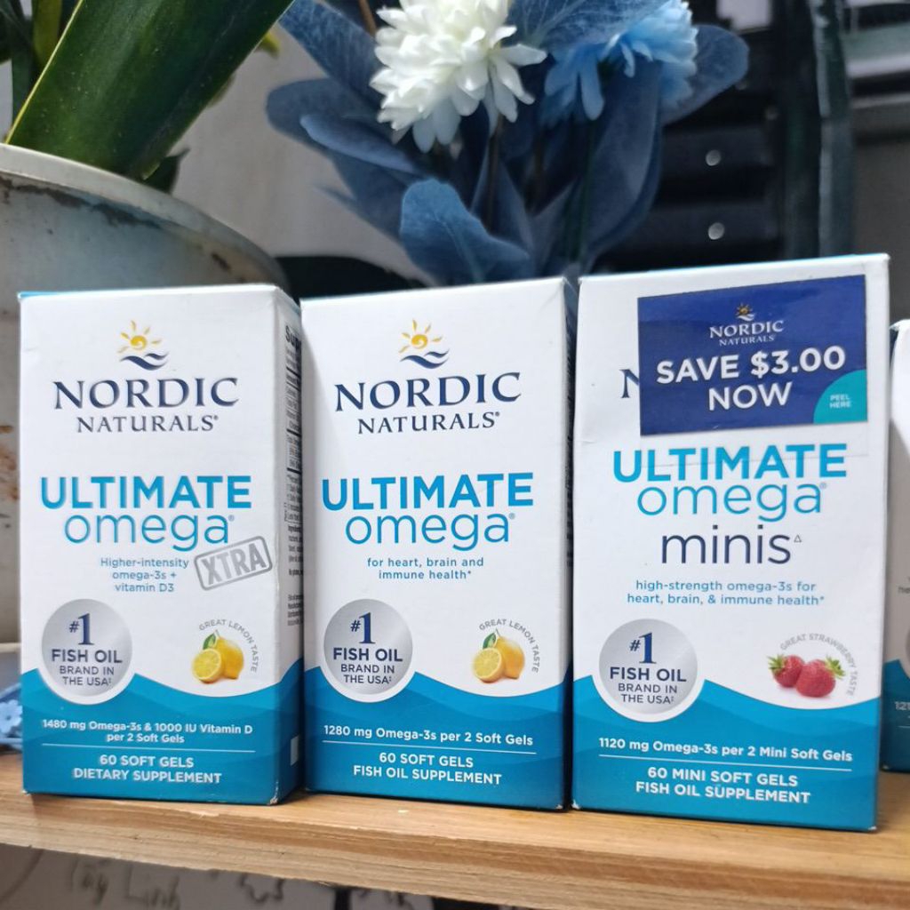 Viên Uống Dầu Cá Omega-3 Nordic Naturals Ultimate Omega 1280mg Hỗ Trợ Tim Mạch Não Bộ Mắt