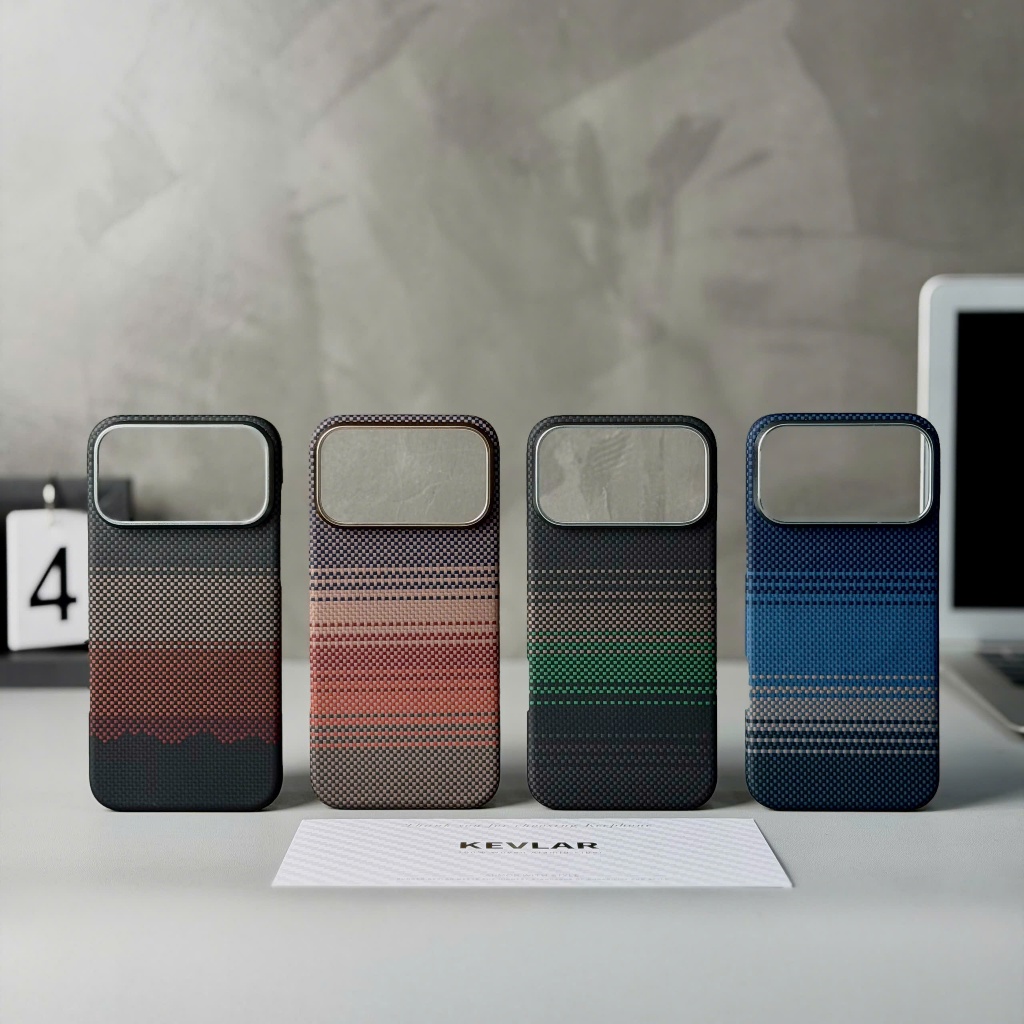 Ốp Lưng Siêu Mỏng Keephone Kevlar Seanova 1500D Chống Sốc Sạc Không Dây Cho Iphone 16 17 Pro Max