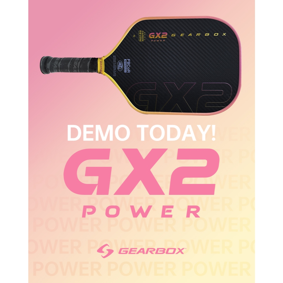 Vợt Pickleball Gearbox GX2 Power Hybrid Limited Edition Yellow Pink