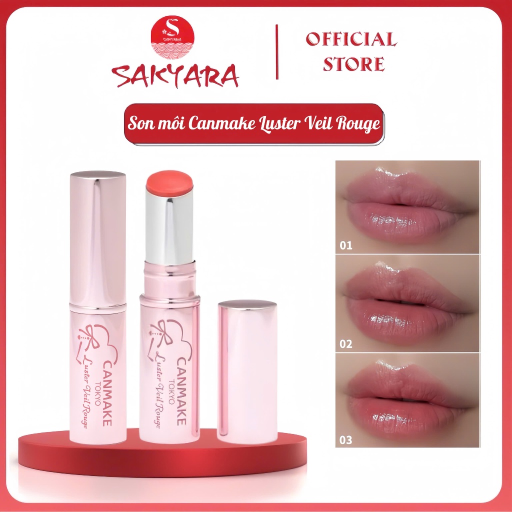Son Môi Bóng Canmake Luster Veil Rouge