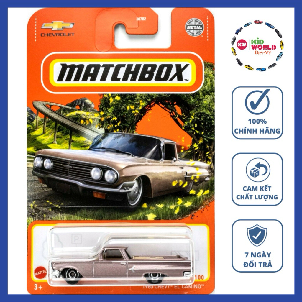 Xe mô hình Matchbox Bán tải 1960 Chevy El Camino HFN91.
