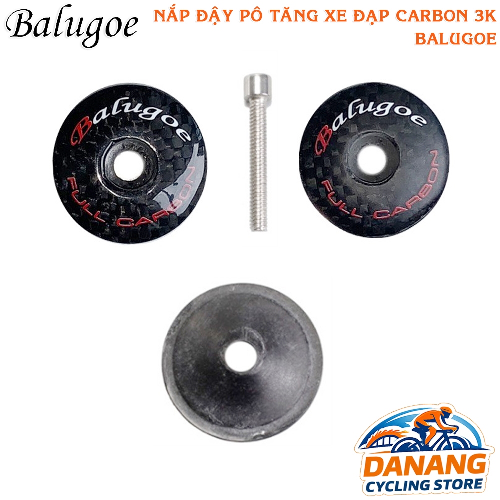 Nắp Chụp Pô Tăng Xe Đạp Carbon 3K BALUGOE