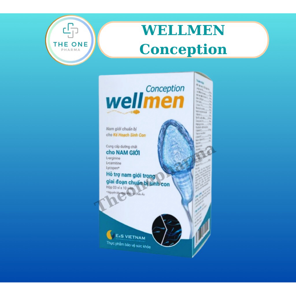 Bổ Tinh Trùng Wellmen Conception E&S vietnam - Tăng chất lượng tinh trùng, cải thiện sức khỏe nam gi