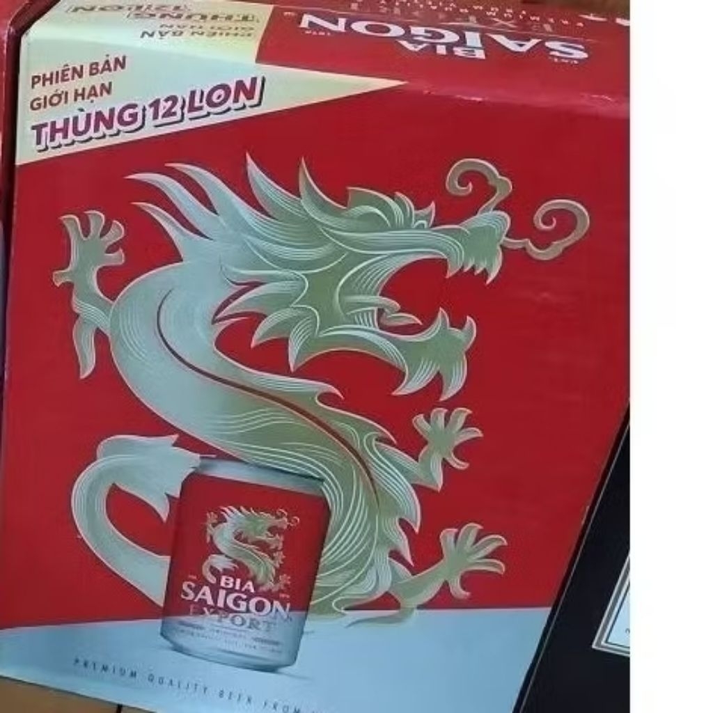 Thùng 12 lon bia Sài Gòn Export 330ml
