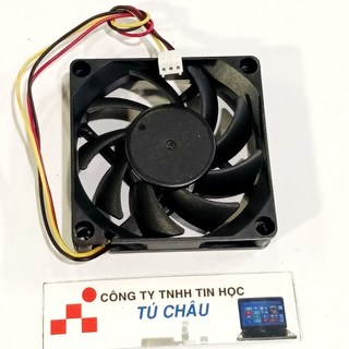 Quạt 7Cm, Dày 1.5Cm / Điện áp DC 12V, Loại 3 dây đầu cắm 3 Pin (NEW)
