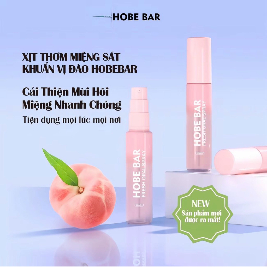 Nước súc miệng Probiotic/XỊt thơm miệng HOBE BAR giúp hơi thở thơm mát, cải thiện sức khoẻ răng miện