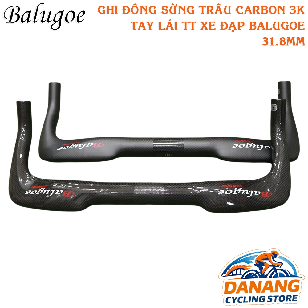 Ghi Đông Sừng Trâu Xe Đạp TT Carbon T800 BALUGOE 420 × 31.8mm