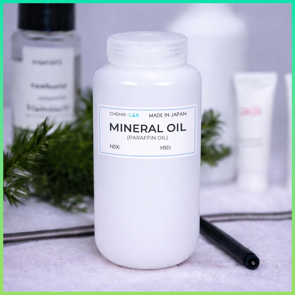 100-1000ml 𝗠𝗶𝗻𝗲𝗿𝗮𝗹 𝗢𝗶𝗹 (𝗣𝗮𝗿𝗮𝗳𝗳𝗶𝗻 𝗢𝗶𝗹) - Dầu khoáng mỹ phẩm - Nguyên liệu mỹ phẩm Chemielab