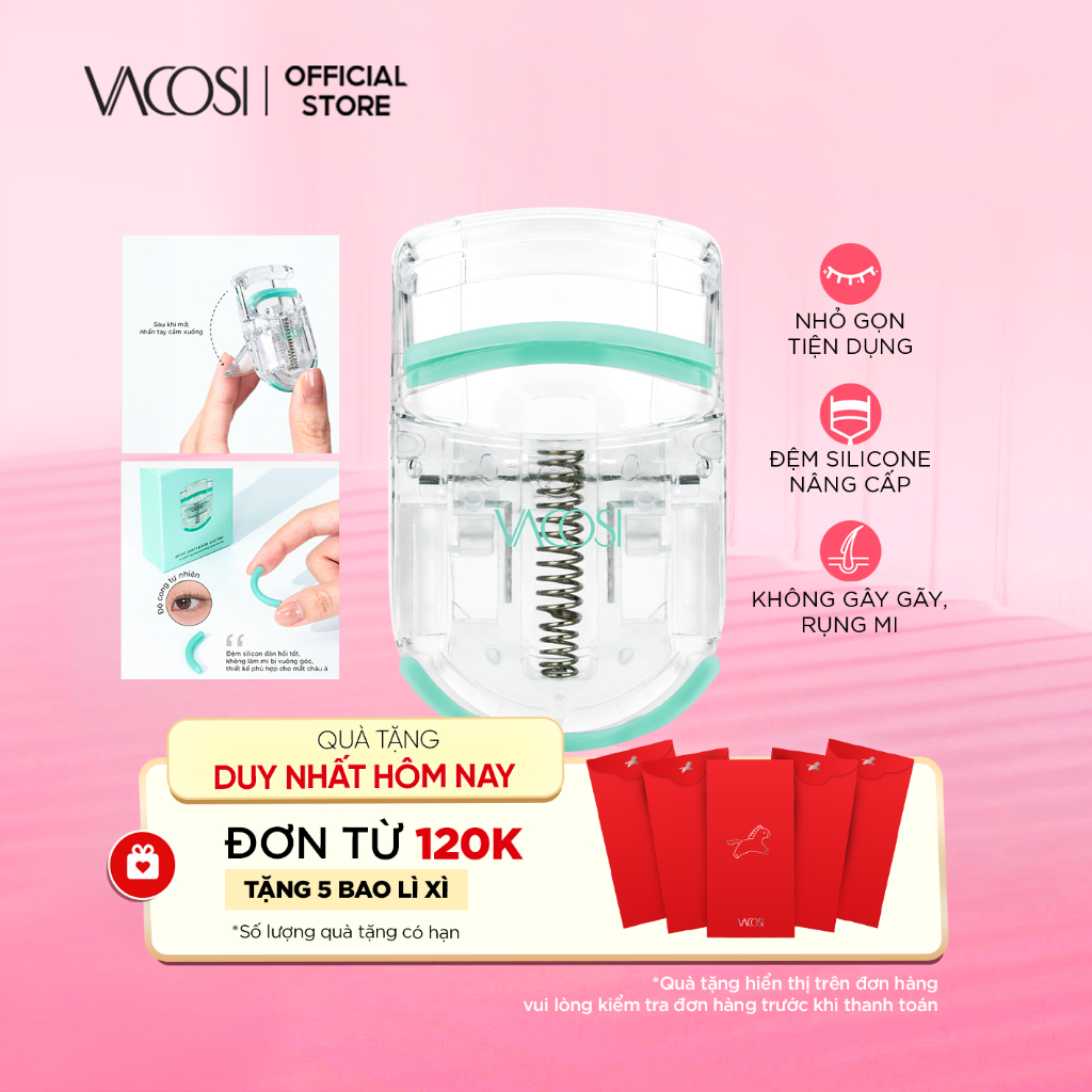 Bấm mi mini bỏ túi VACOSI MINI PORTABLE CURLER- BM10