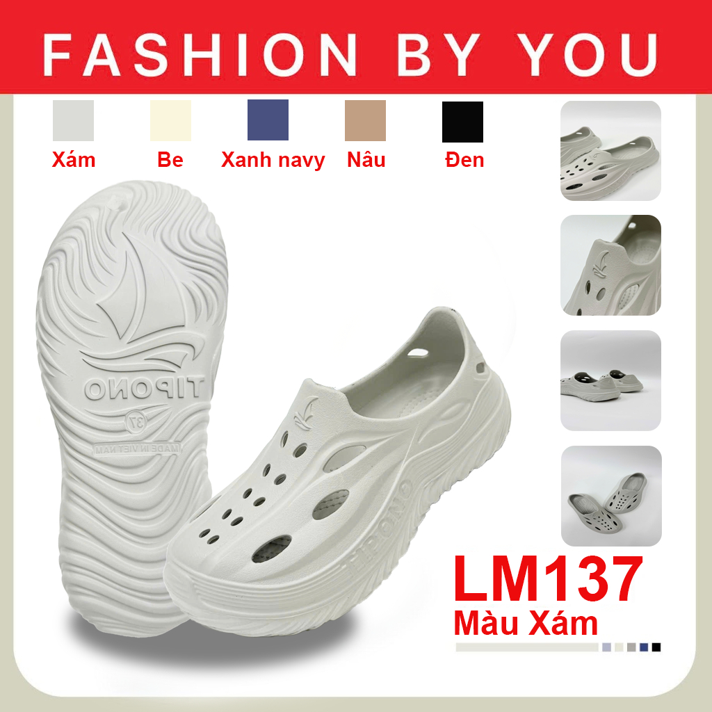 TIPONO ALYDO LM137 Giày Nhựa Đúc Thể Thao Chống Trơn Trượt Đa Năng Bền Bỉ Thời Trang Năng Động