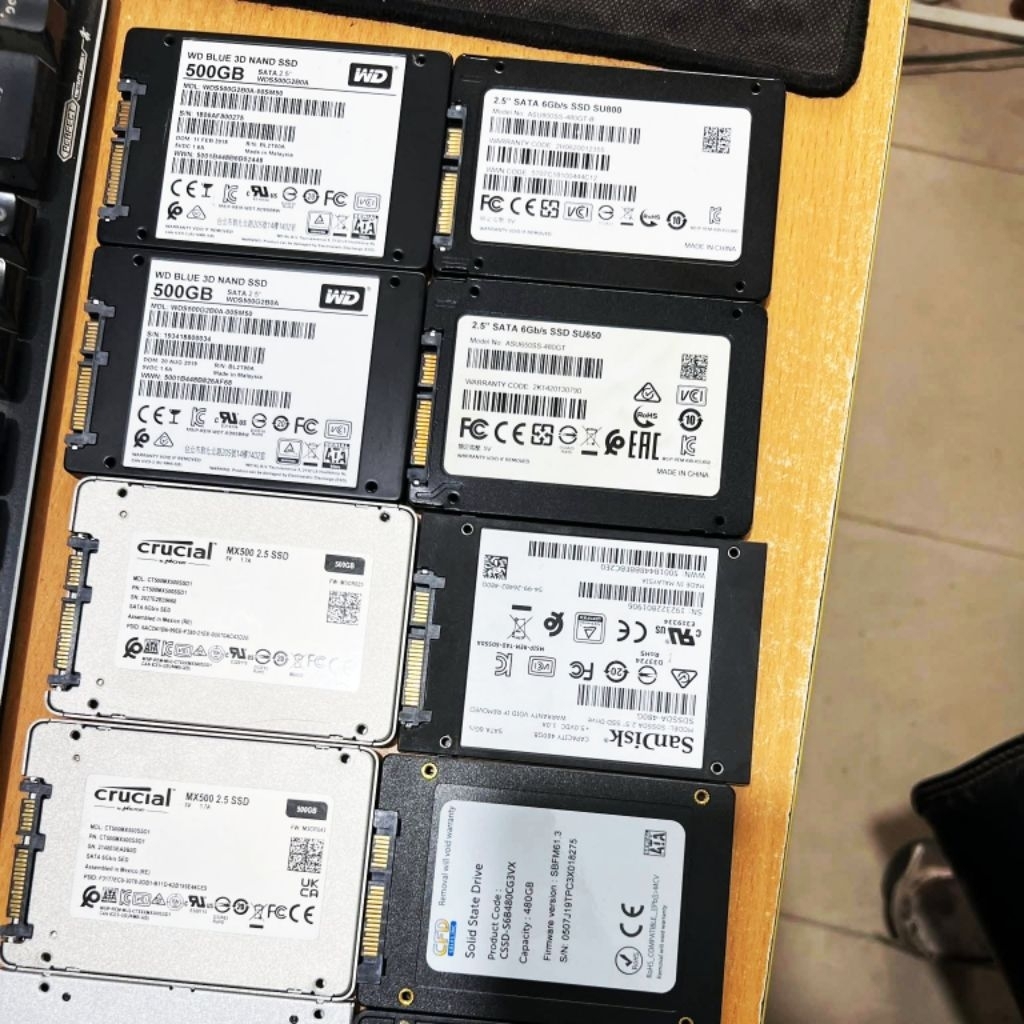 SSD Sata 480G 500G. Cài Sẵn Win 10 Pro