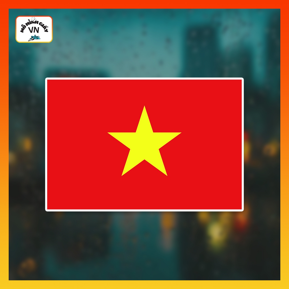 Combo Sticker Cờ Việt Nam (Decal Cờ Việt Nam) Cao Cấp, Chống Nước - MohinhgiayVN