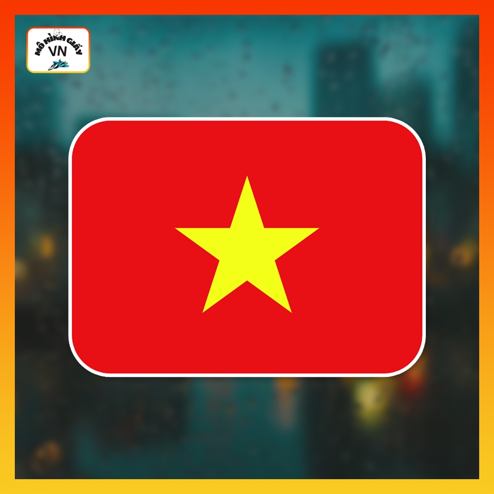 Combo 72 Sticker Cờ Việt Nam bo góc M03 (Decal Cờ Việt Nam bo góc M03) - MohinhgiayVN