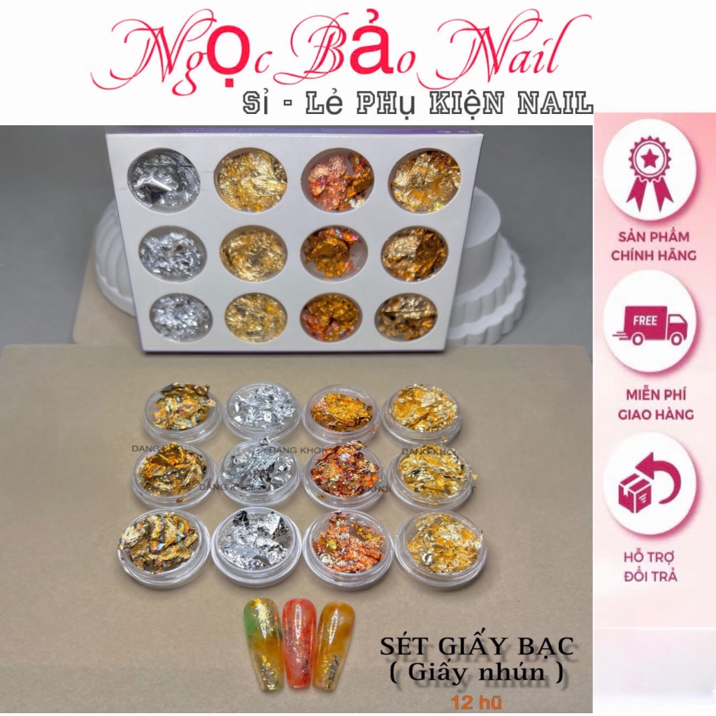 Set giấy bạc ẩn gel 4 màu