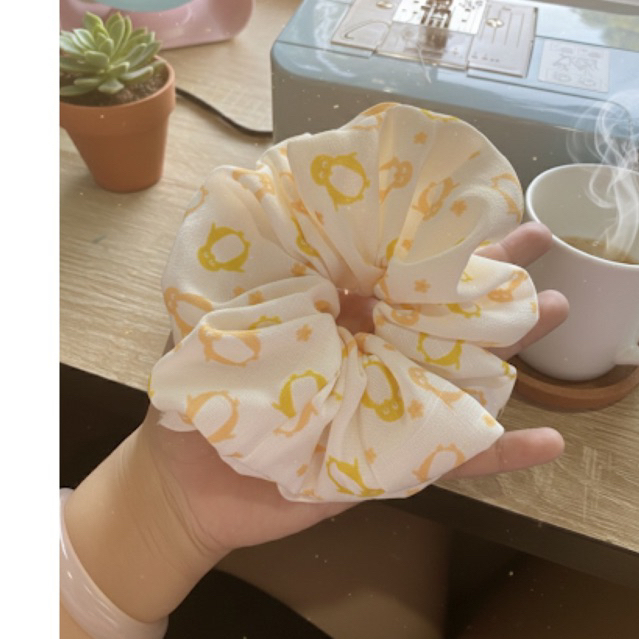 Scrunchies - siêu to - siêu phồng - tiểu thư - bánh bèo