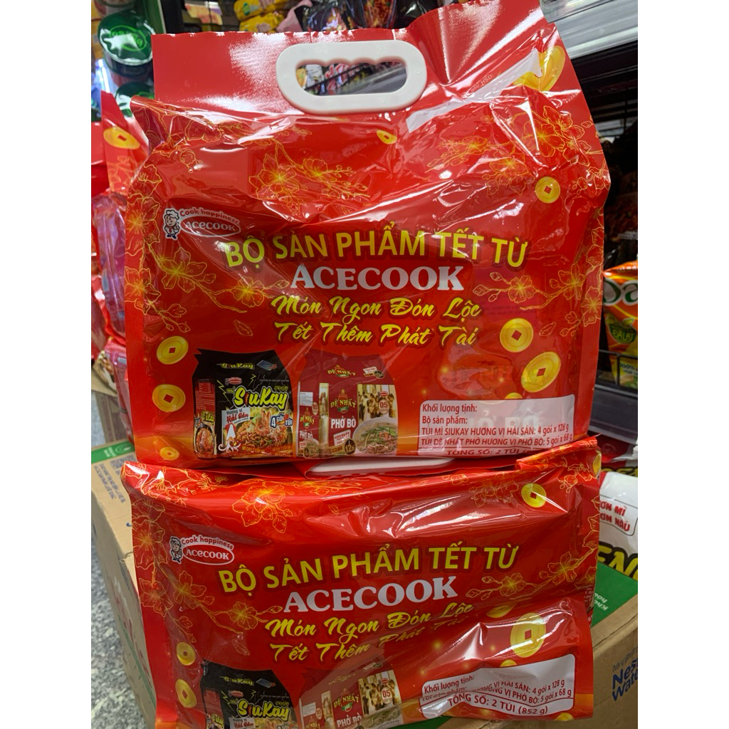 Combo 10 gói Miến Phú Hương/ Bún Cá Cay/ Phở Bò/ Phở Gà Acecook