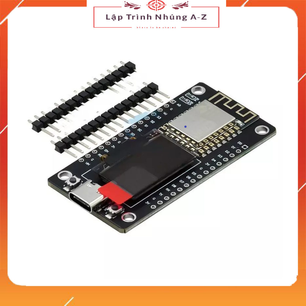 [Lập Trình Nhúng A-Z][145] Module NODEMCU WIFI ESP8266 OLED NODEMCU 0.96 Inch Type C