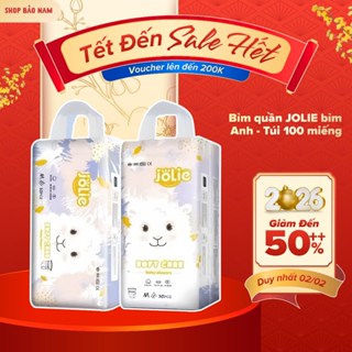 Bỉm quần JOLIE bỉm Anh 100 miếng hàng xuất Nhật đủ size M/L/XL/XXL/4XL cho bé 5- 30 KG