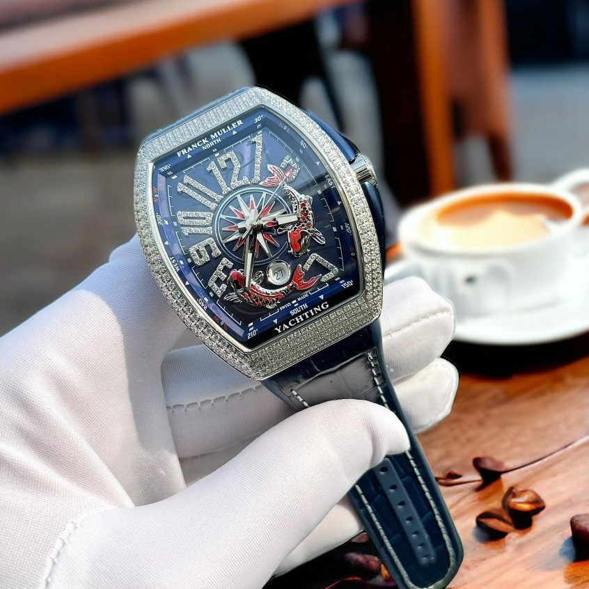 Fullbox Đồng hồ nam Franck Muller Koi ABF 42mm máy FM800 Thuỵ Sĩ, độ hoàn thiện chi tiết 99%aut