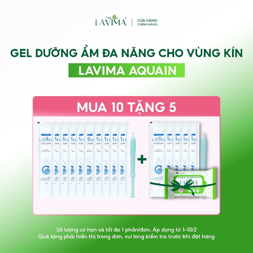 Gel Phụ Khoa Nữ (Đũa Thần Inner) Lavima Aquain - Dưỡng Ẩm Đa Năng, Tự Nhiên, Làm Mềm mịn Dạng Bút 3g