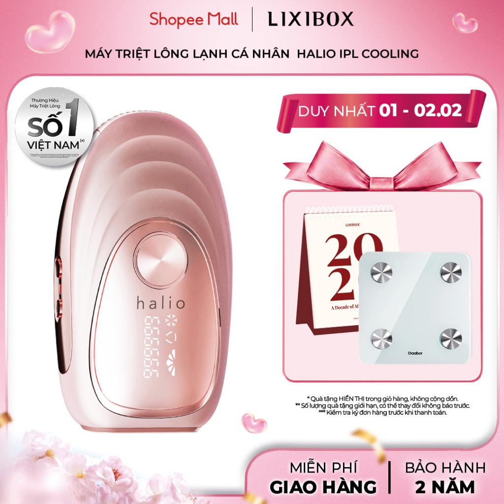 Máy Triệt Lông Băng Lạnh Trẻ Hóa Da Halio IPL Cooling Hair Removal Device