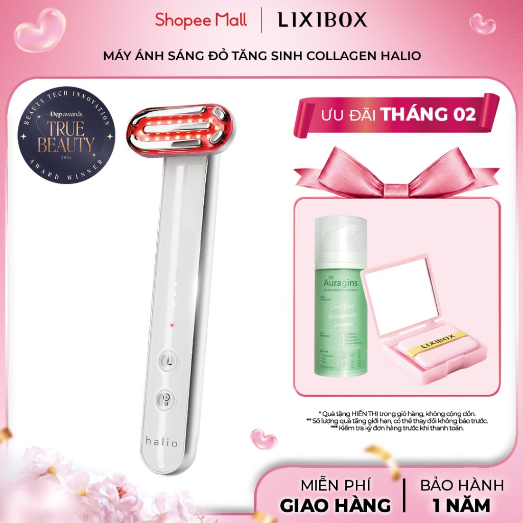 Máy Ánh Sáng Đỏ Giúp Trẻ Hoá Da Halio Red Light Therapy Device 3 in 1