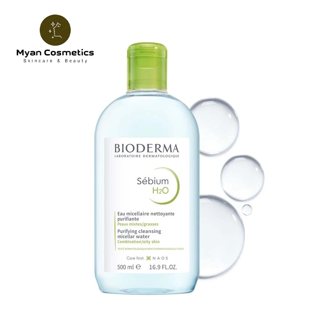Nước tẩy trang Bioderma công nghệ Micellar cho da dầu & hỗn hợp, da thường & nhạy cảm H2O - 500ml | BigBuy360 - bigbuy360.vn