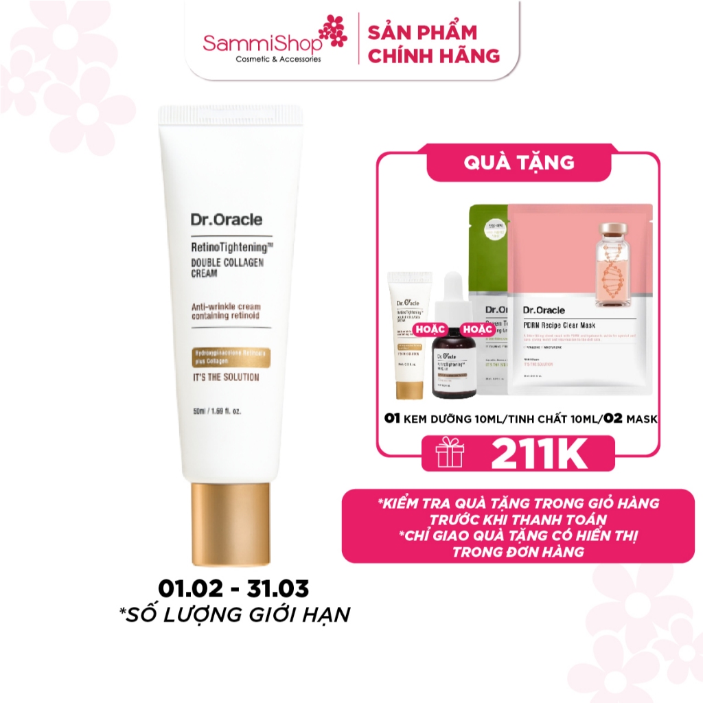 Dr.Oracle Kem dưỡng RetinoTightening Double Collagen Cream