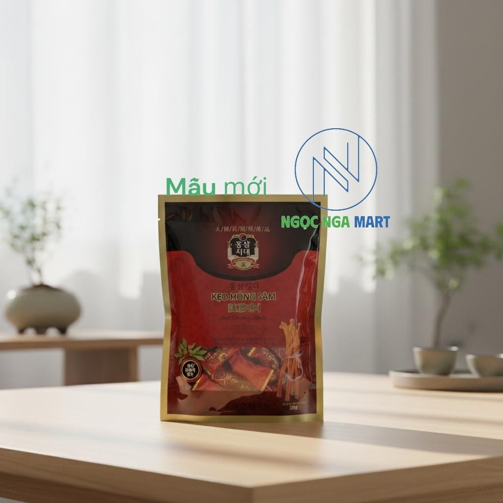 (Combo 10 gói) KẸO SÂM-KẸO HỒNG SÂM 200G HÀN QUỐC ( Đóng gói tại Việt Nam)