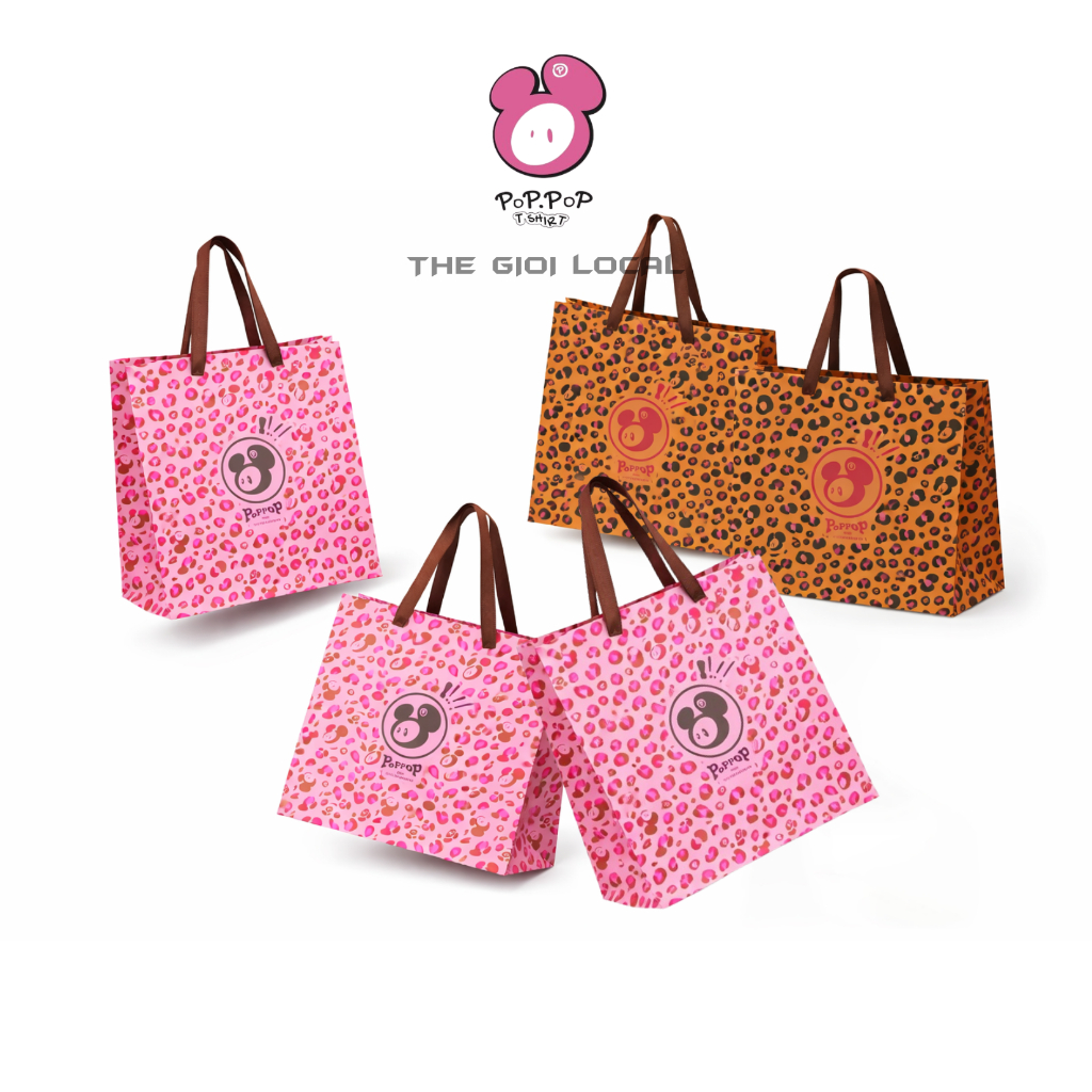 [ QUÀ TẶNG ] 𝐏𝐎𝐏𝐏𝐎𝐏 𝐇𝐈𝐇𝐈 | TÚI GIẤY POPPOP HIHI / 2 MÀU ĐẶC BIỆT