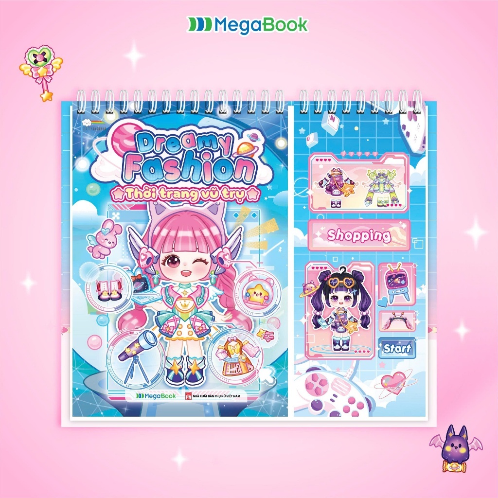 Sticker Dreamy Fashion - Thời trang vũ trụ (Bóc dán hơn 200+ sticker-26
