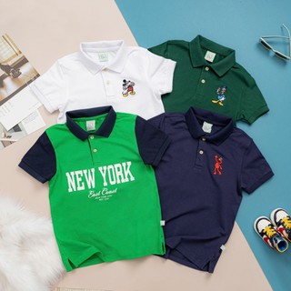 (20kg-54kg) Áo thun cổ bẻ cho bé, Áo thun Polo bé trai tay ngắn chất vải cotton mềm mịn co giãn thoáng mát PL126