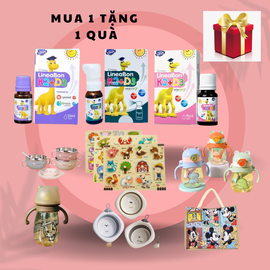 [ QUÀ TỰ CHỌN ] Vitamin D3K2 Lineabon 10m