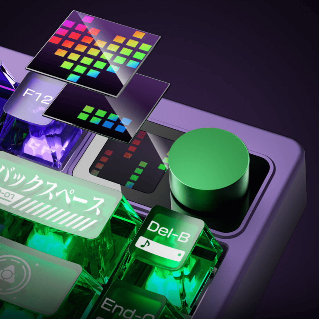 [CHÍNH HÃNG FULL VAT] Bàn phím cơ không dây PMO P75 (Layout 75%) - LED RGB Đáy & Màn hình GIF | BigBuy360 - bigbuy360.vn