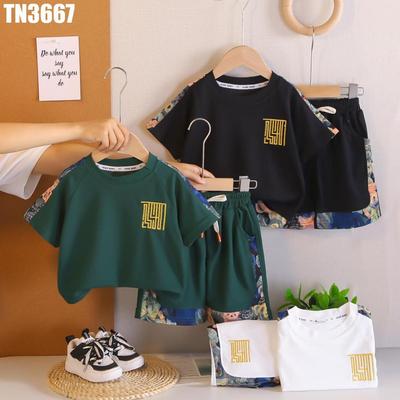 Set Đồ Bộ Thể Thao Bé Trai 1–5 tuổi Áo Quần Họa Tiết Phong Cách MINTSCLOSET Quảng Châu - TN3667
